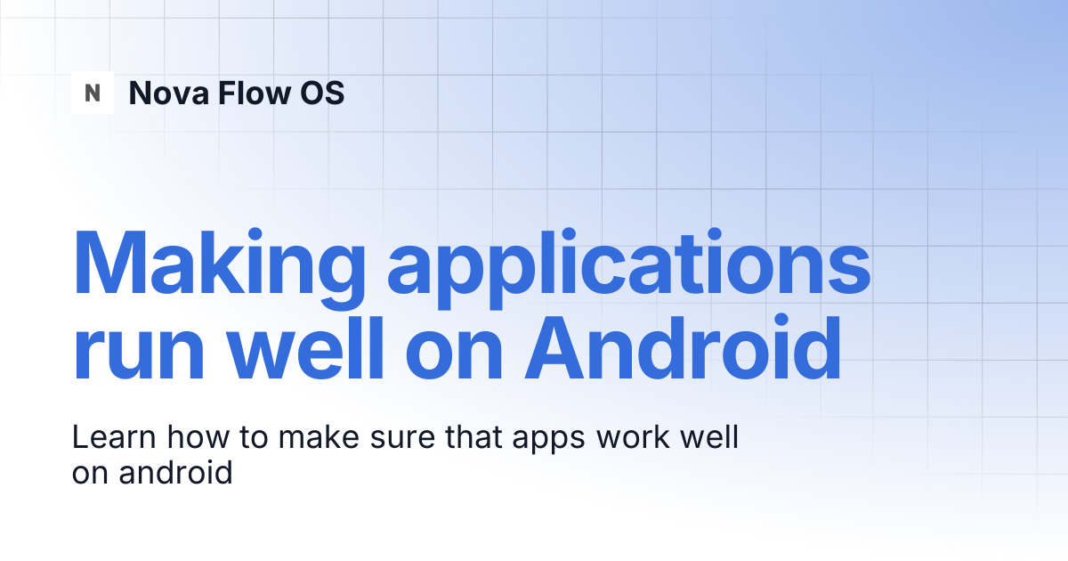 Making applications run well on Android | KDE Developer Platform | Nova ...
