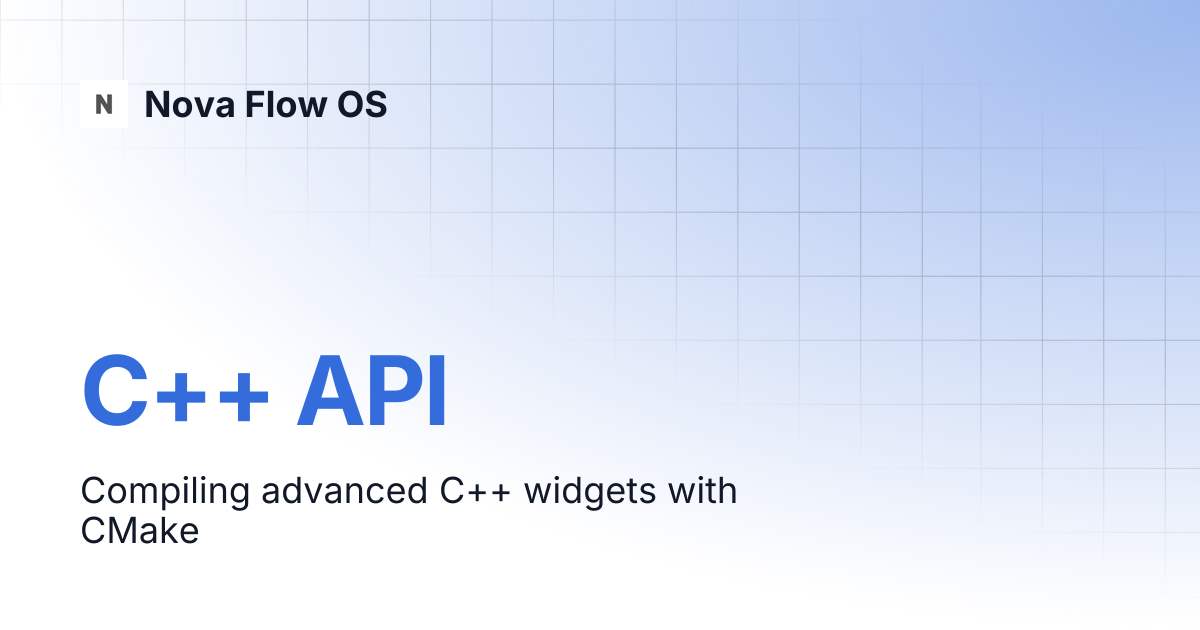 C++ API | KDE Developer Platform | Nova Flow OS
