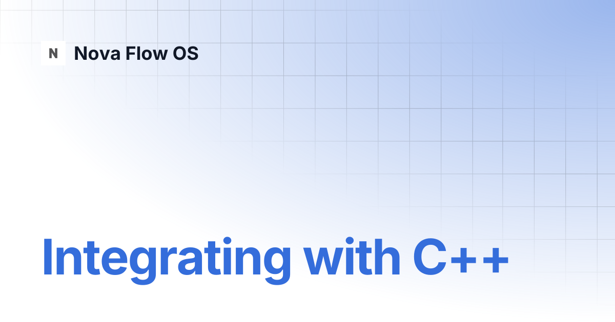 Integrating with C++ | Qt6 QML Book | Nova Flow OS