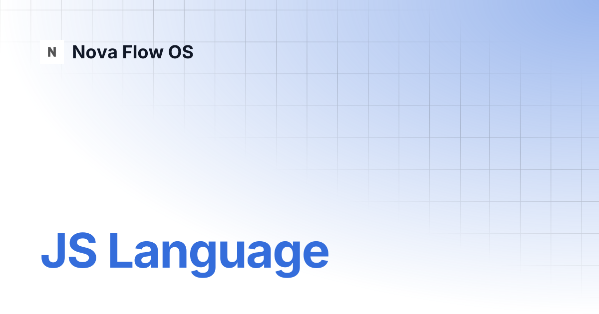 JS Language | Qt6 QML Book | Nova Flow OS